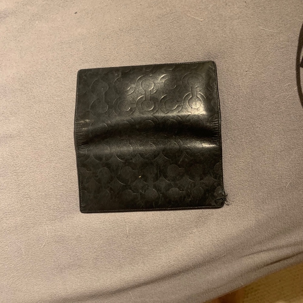 Coach wallet with coin zipper